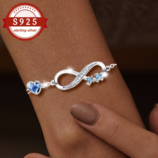 Braccialetto Argento 925 Tartaruga Cuore Infinito - Leggero Ipoallergenico Donna - Eleganza digitale
