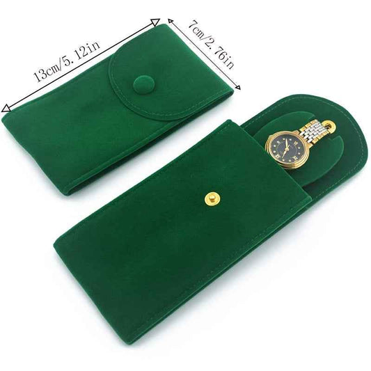 Custodia Elegante per Orologio Verde - Scatola Luxury con Chiusura Dorata - Eleganza digitale