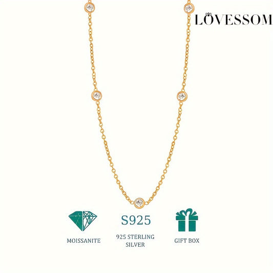 Collana Argento 925 Moissanite 2.5ct Unisex Regalo - Eleganza digitale