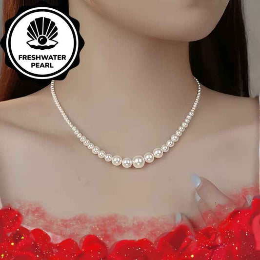 Collana Perle Acqua Dolce Stile Francese Casual - Eleganza digitale