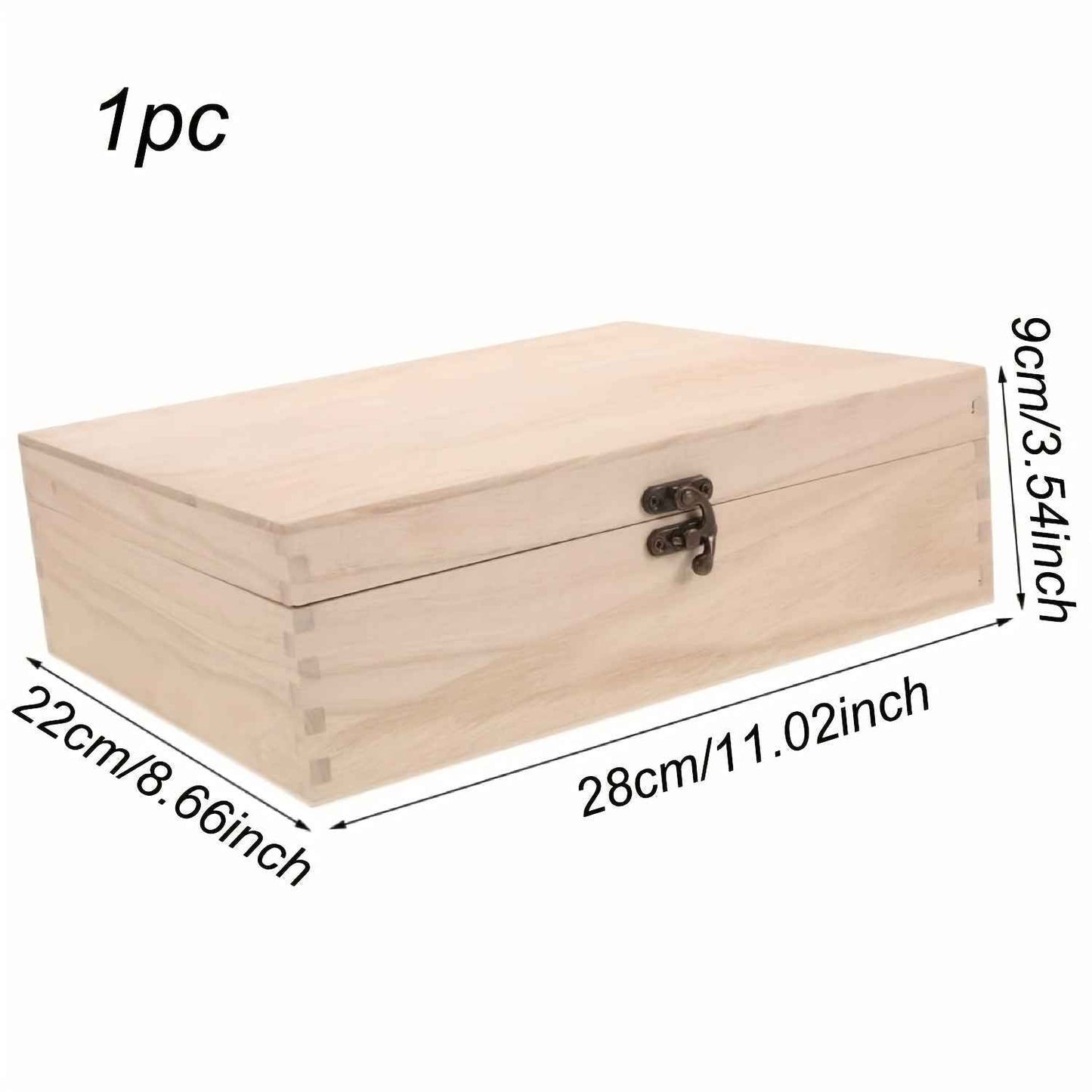 Portagioie Vintage Legno Artigianale - Custodia con Chiusura per Orologi - Eleganza digitale