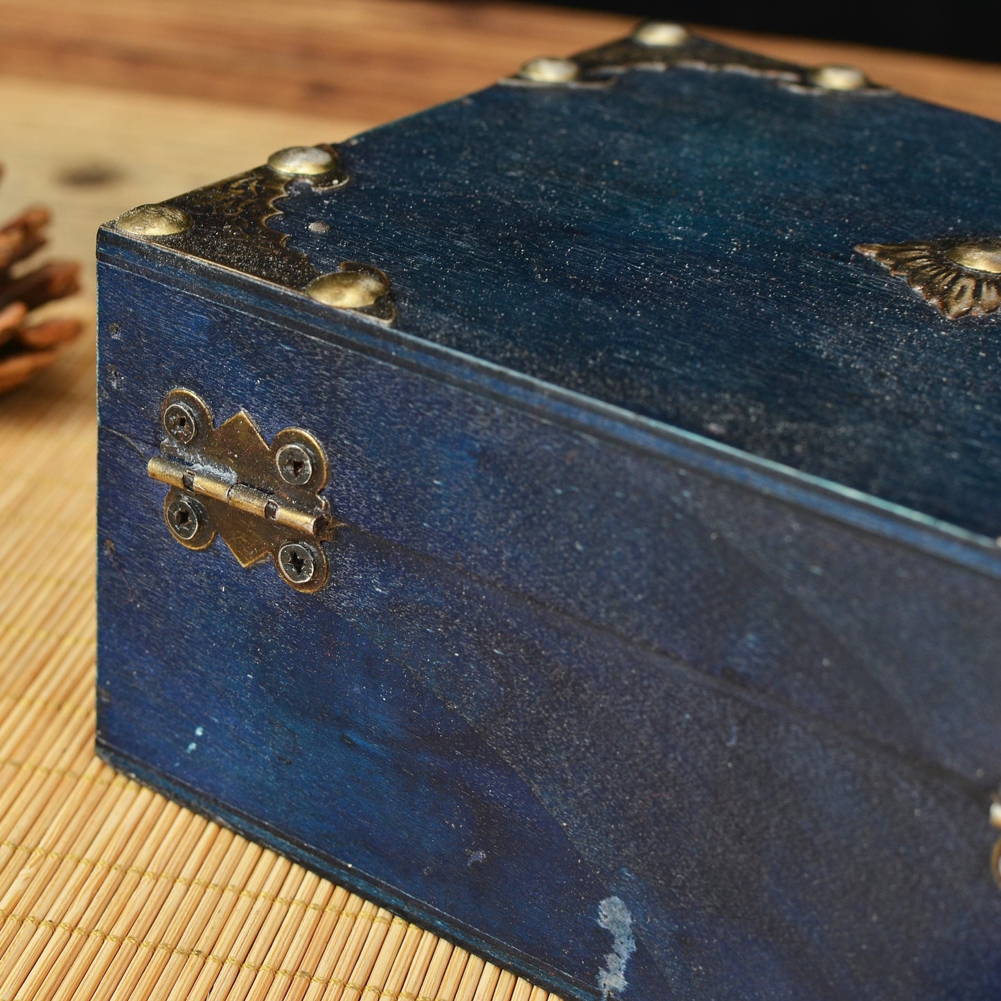 Portagioie Vintage Legno - Cassetto Organizer Gioielli Antico - Eleganza digitale