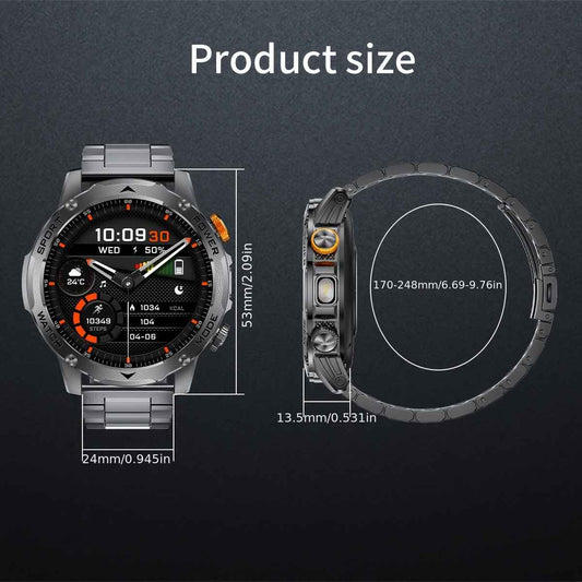 Smartwatch LIGE Uomo - Batteria 1000mAh, 110+ Sport, Chiamate, 3 Cinturini - Eleganza digitale