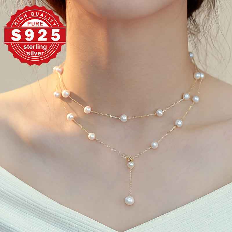 Collana Argento 925 Doppia Catena Y - Eleganza Digitale - Eleganza digitale