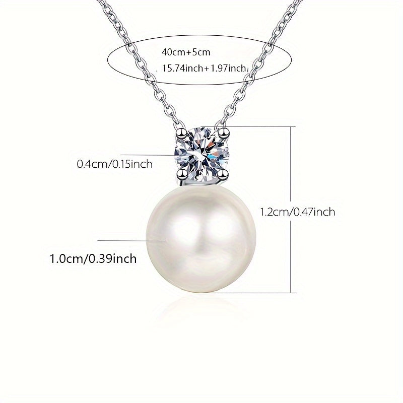 Collana Argento 925 Moissanite 0.5ct. Unisex - Eleganza digitale