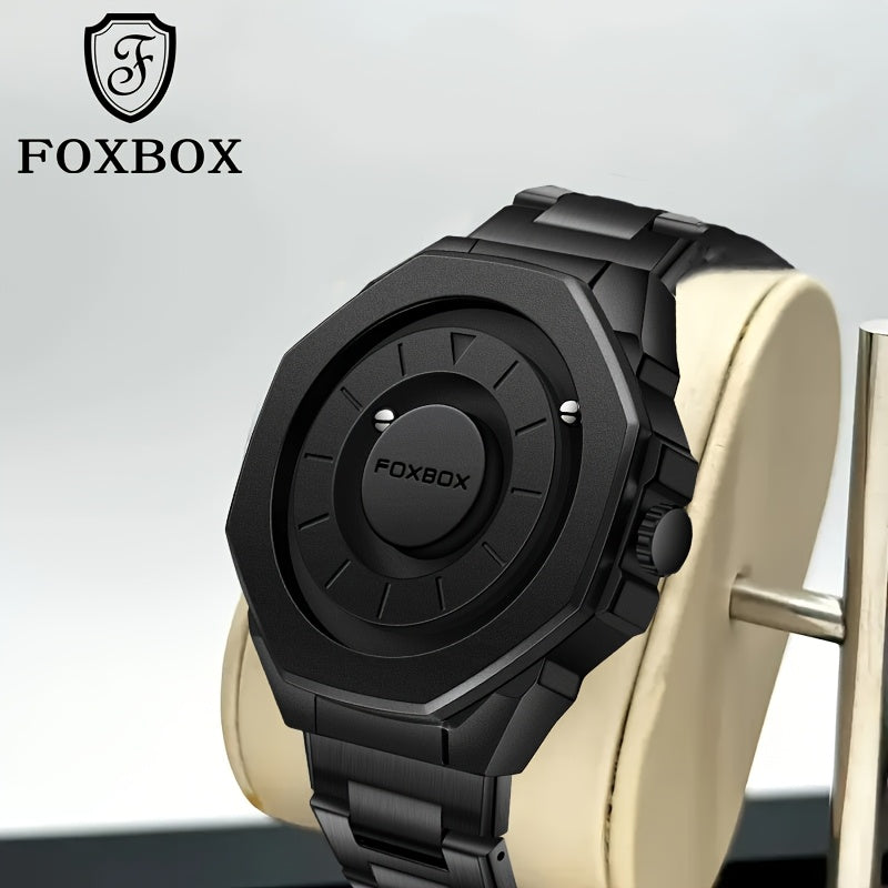FOXBOX Orologio Uomo Giovane Fashion Quadrante Grande HD Sport Elegante Regalo - Eleganza digitale