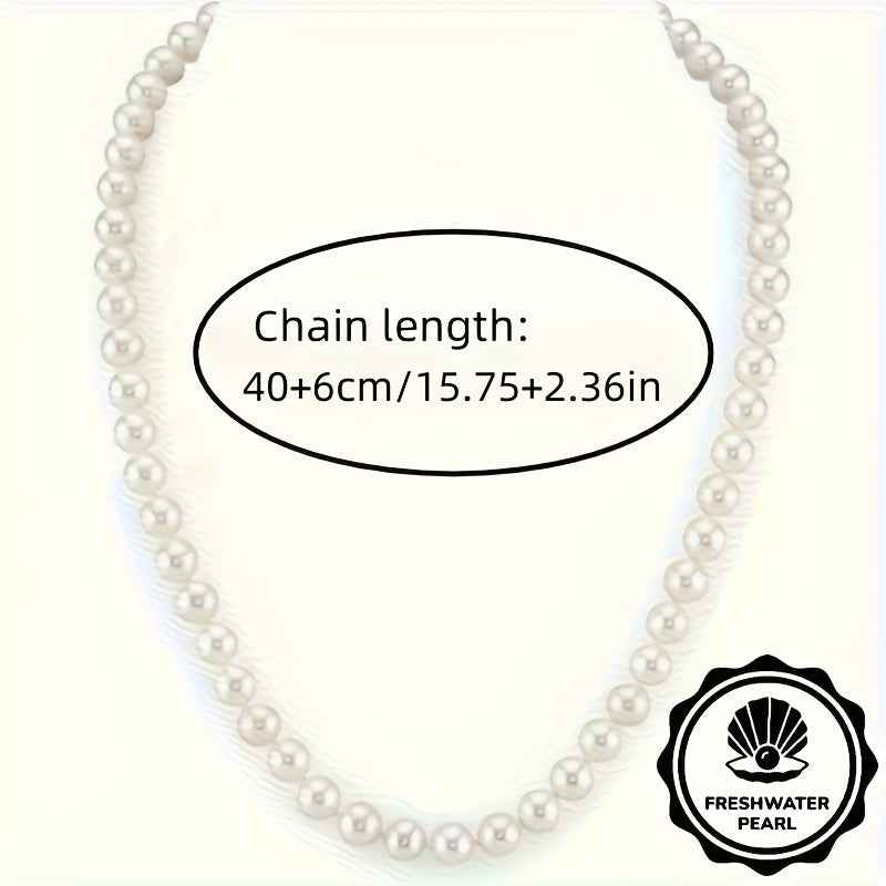 Collana Perle Acqua Dolce Stile Francese - Eleganza Classica - Eleganza digitale