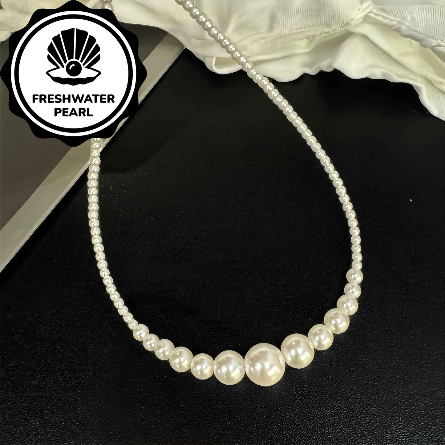 Collana Perle Acqua Dolce Stile Francese Casual - Eleganza digitale