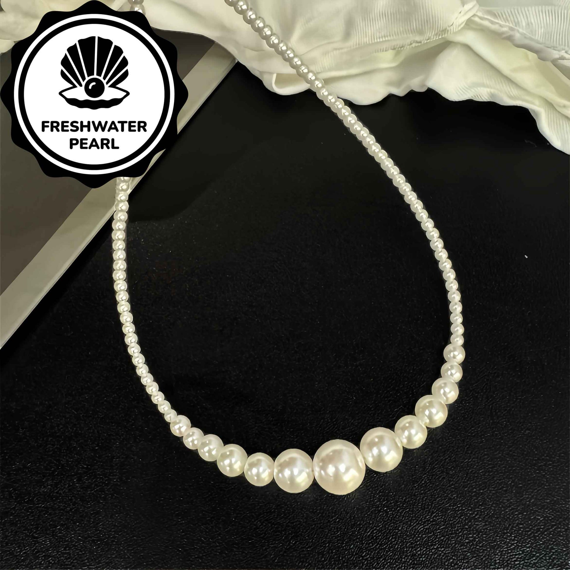 Collana Perle Acqua Dolce Stile Francese Casual - Eleganza digitale