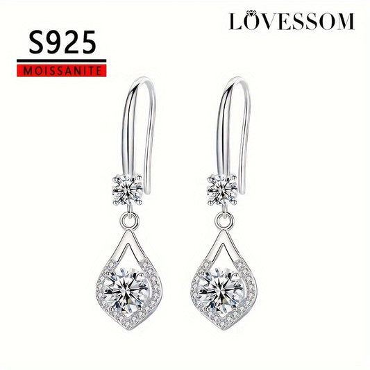 Orecchini Goccia Moissanite Argento 925 - Eleganti LOVESSOM - Eleganza digitale