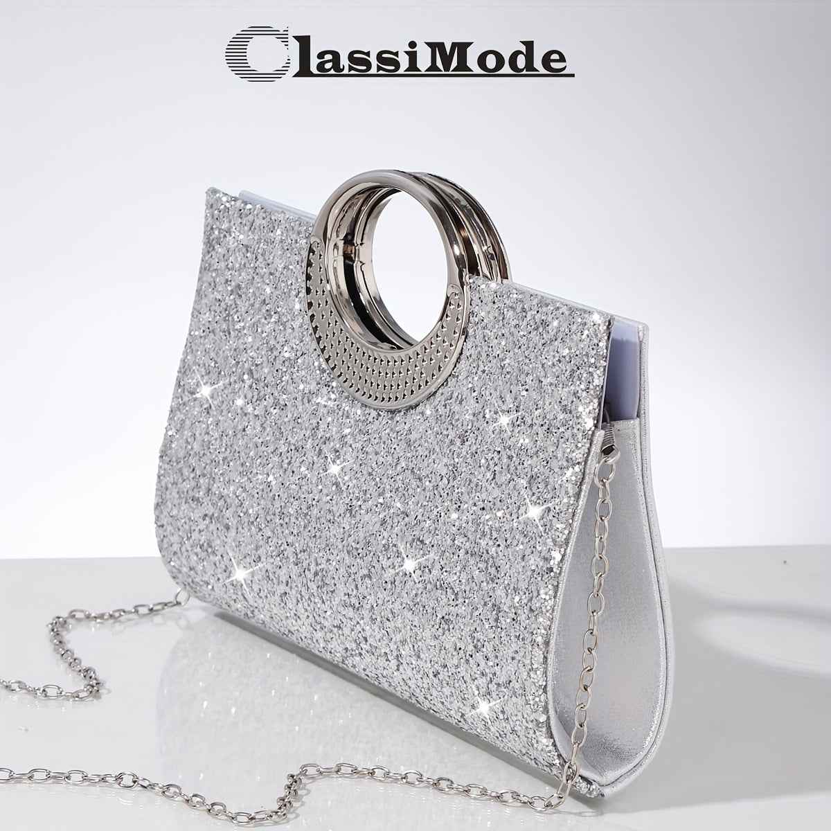  borsa donna luccicante