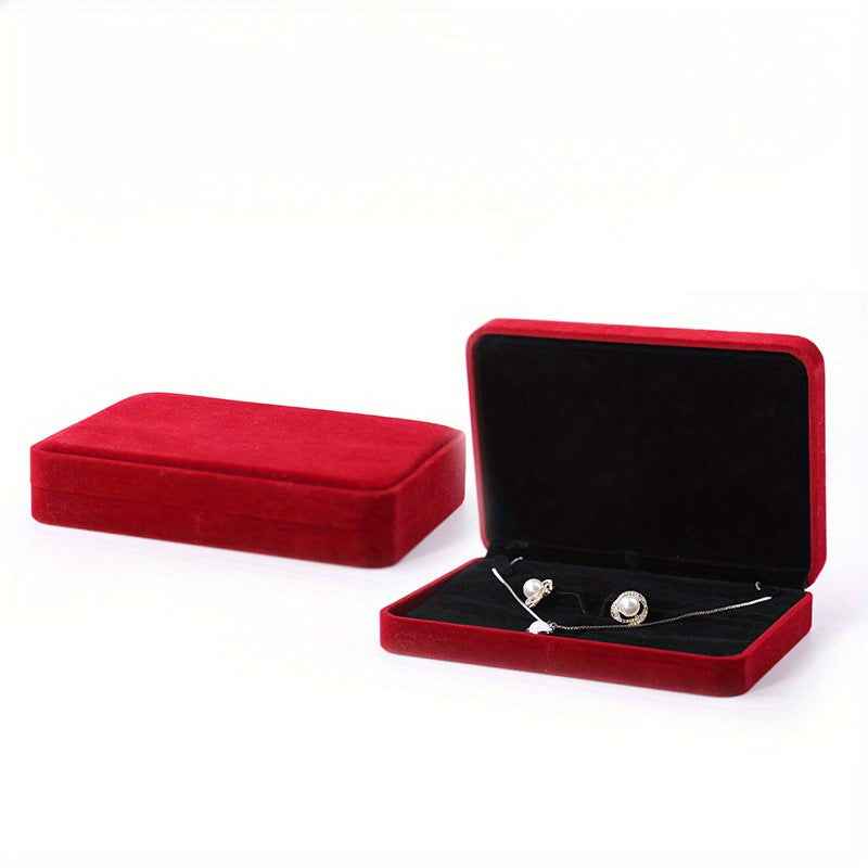 Portagioie Vintage Rettangolare Velluto - Organizer Elegante - Eleganza digitale