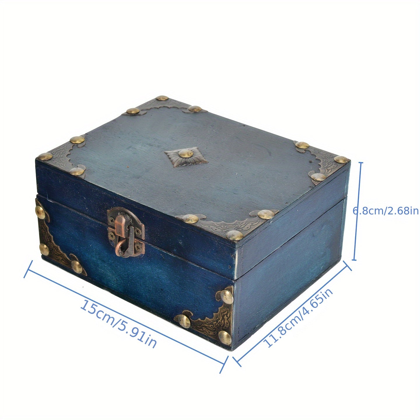 Portagioie Vintage Legno - Cassetto Organizer Gioielli Antico - Eleganza digitale