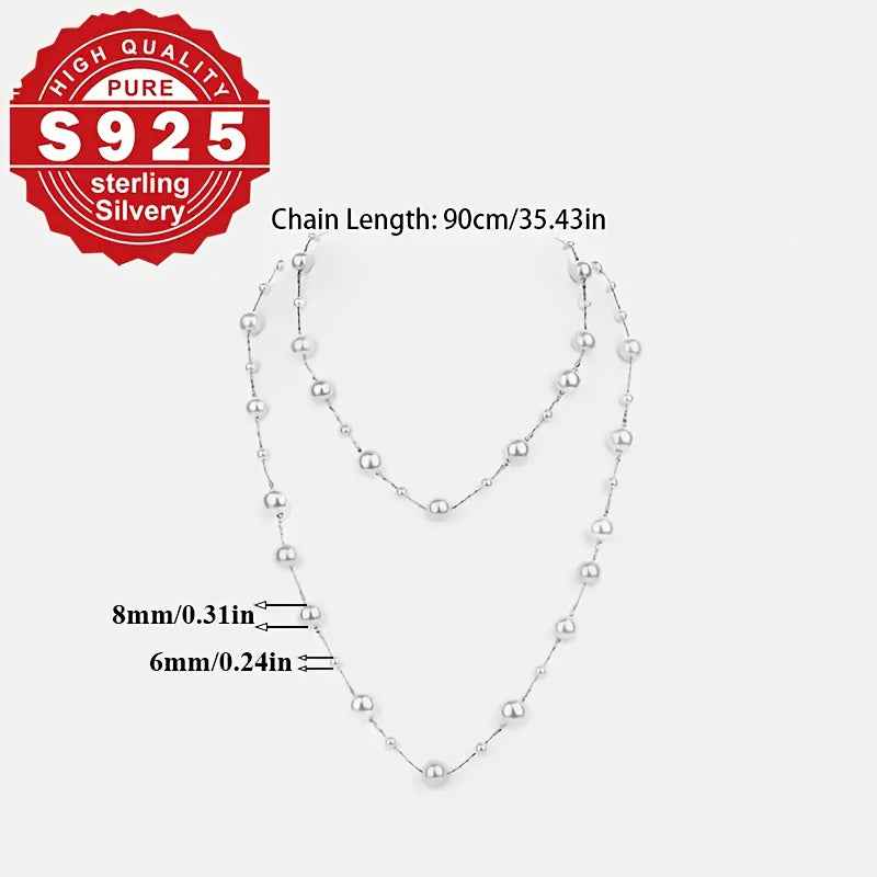 Collana Argento 925 Doppia Catena Y - Eleganza Digitale - Eleganza digitale