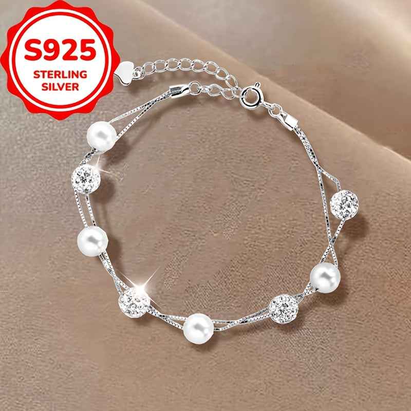 Braccialetto Argento 925 Doppio Strato - Stile Forest - Eleganza digitale