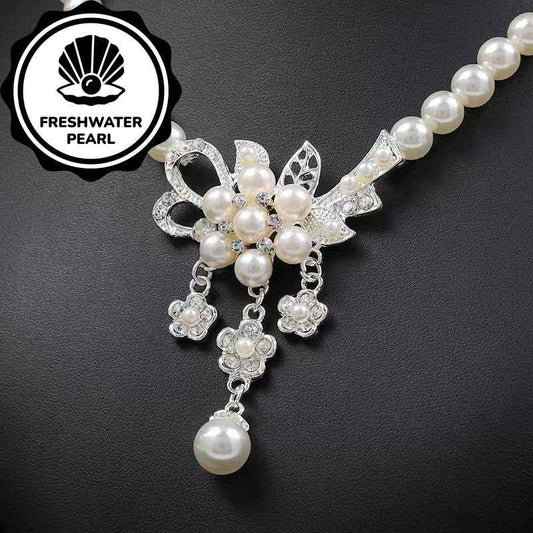 Set Gioielli Perle Acqua Dolce Ultra-Brillanti - Regalo 4 Stagioni - Eleganza digitale