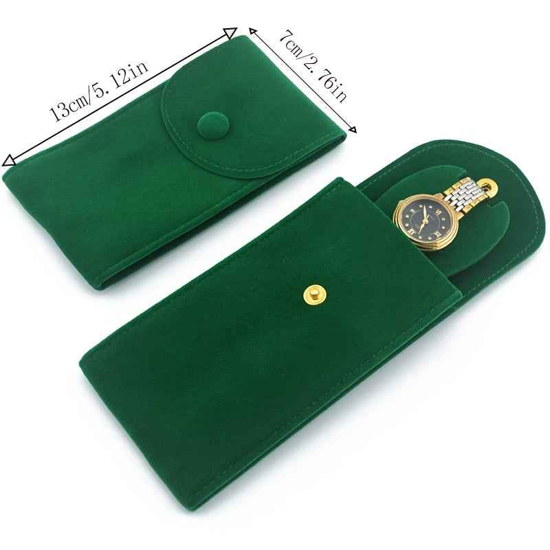 Custodia Elegante per Orologio Verde - Scatola Luxury con Chiusura Dorata - Eleganza digitale