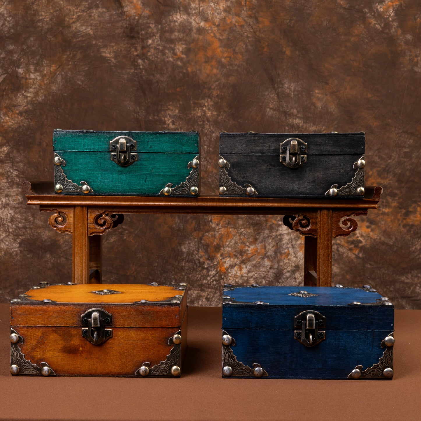 Portagioie Vintage Legno - Cassetto Organizer Gioielli Antico - Eleganza digitale