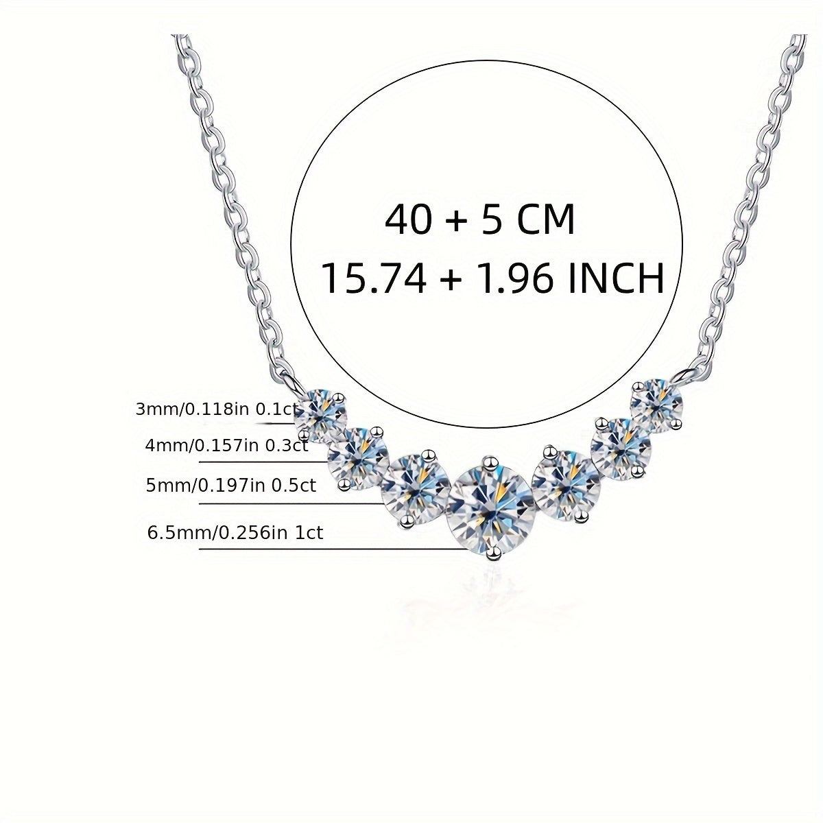 Collana Choker Moissanite 2.8ct Argento 925 - Elegante Gioiello Donna - Eleganza digitale