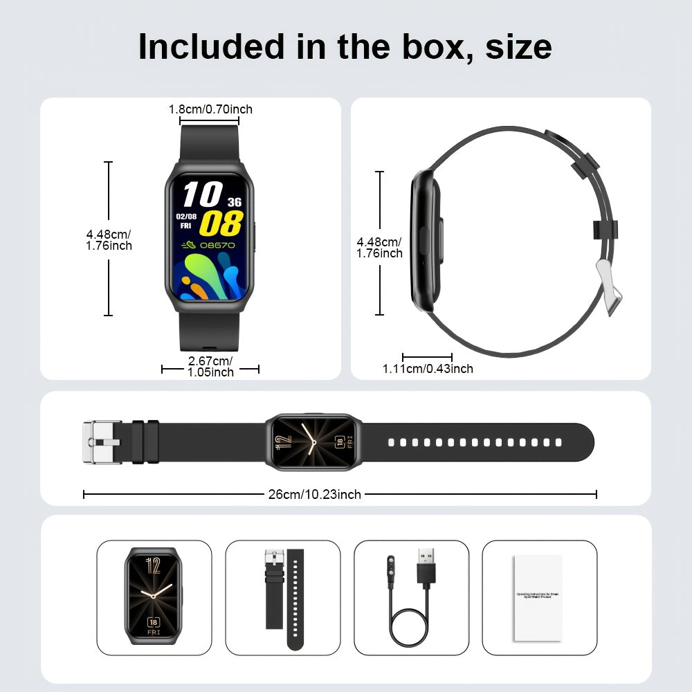 GWENLAND 2025 Smartwatch 3.68cm Display 1Sport Chiamate Musica Meteo Regalo - Eleganza digitale