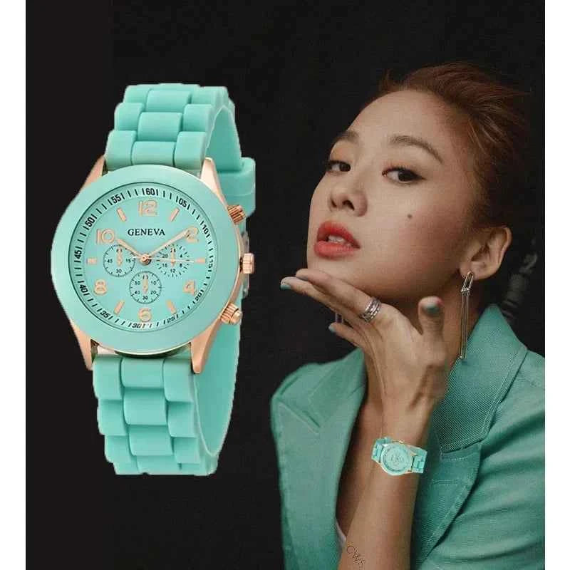 Orologio da Donna Elegante 2025 - Cinturino in Silicone - Eleganza Digitale - Eleganza digitale