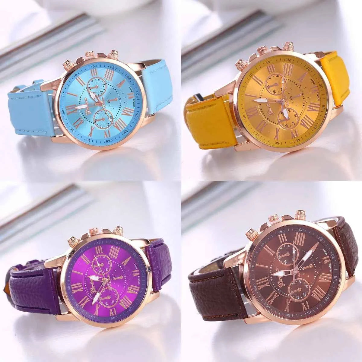 Orologio da Donna Casual Ginevra - Cintura a Doppio Livello al Quarzo - Eleganza digitale