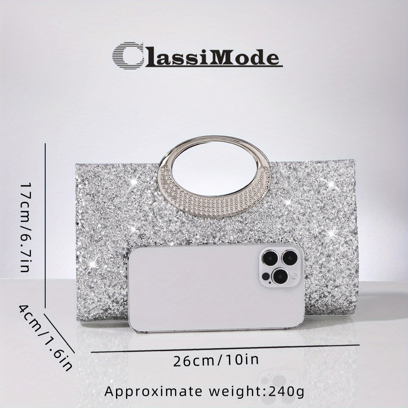 borsa donna luccicante