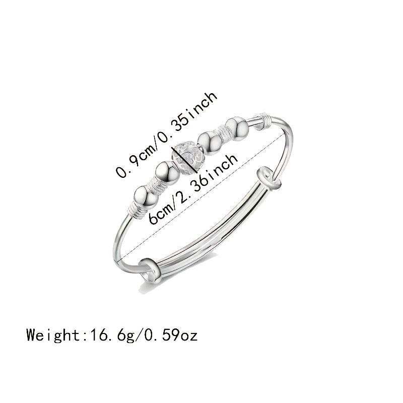 Braccialetto Placcato Argento 925 Design Stelle Luna Vintage - Eleganza digitale