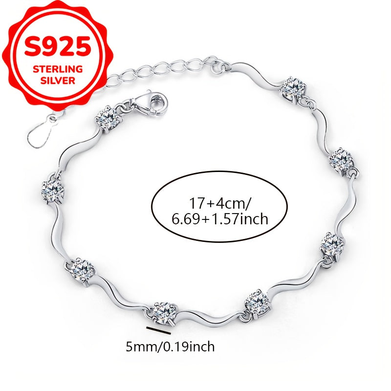 Braccialetto Argento 925 Design Bambù Ipoallergenico Elegante - Eleganza digitale