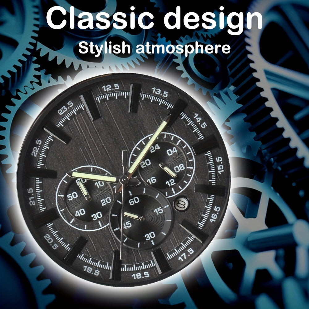 Orologio Uomo Legno Vintage Quarzo Quadrante Marrone Data Calendario - Eleganza digitale