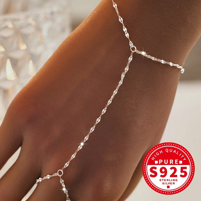 Braccialetto Argento Sterling S925 Catena Classico Ipoallergenico - Eleganza digitale