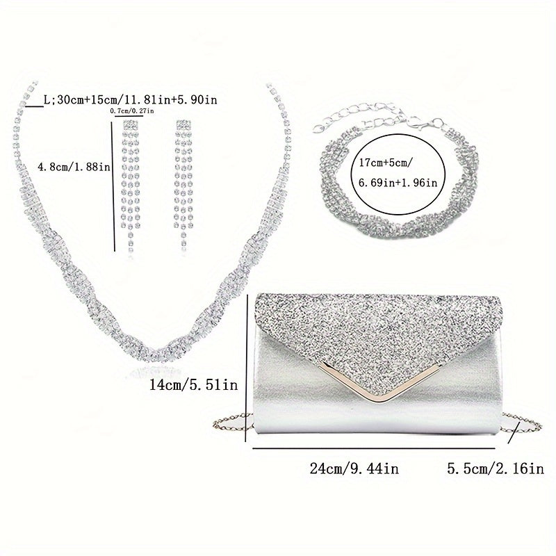 set gioielli con borsetta