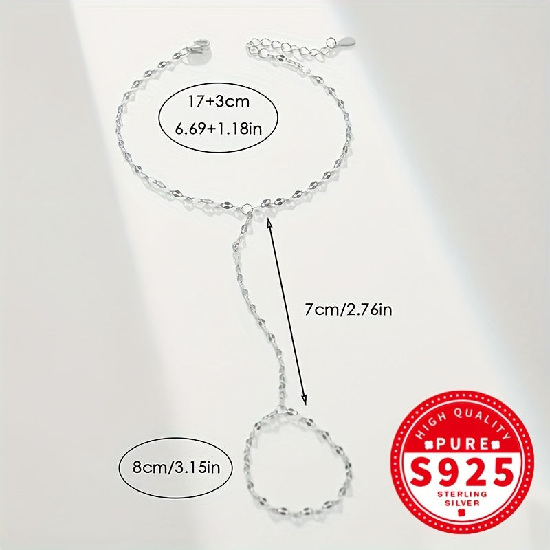 Braccialetto Argento Sterling S925 Catena Classico Ipoallergenico - Eleganza digitale