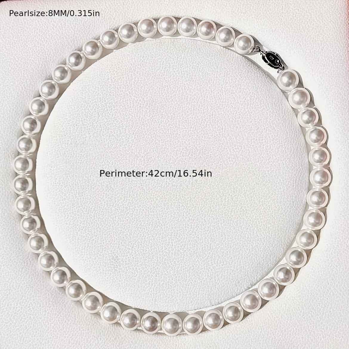 Set Gioielli Perle d'Acqua Dolce 8mm - Collana e Braccialetto 2 Pezzi - Eleganza digitale