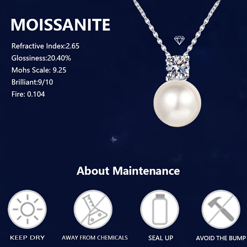 Collana Argento 925 Moissanite 0.5ct. Unisex - Eleganza digitale