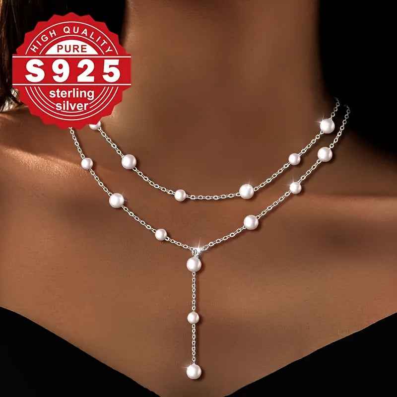 Collana Argento 925 Doppia Catena Y - Eleganza Digitale - Eleganza digitale