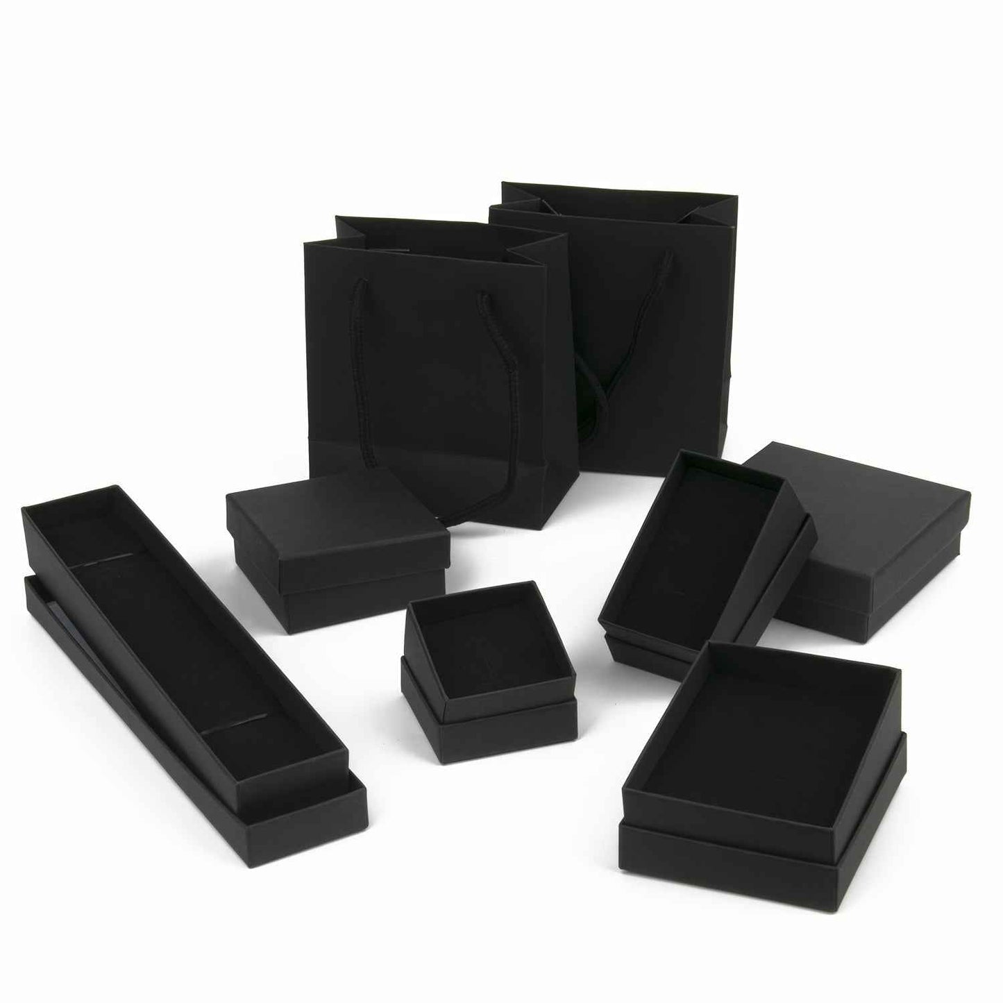 Scatola Portagioie Cartone Nero - Set Regalo Multiplo - Eleganza digitale