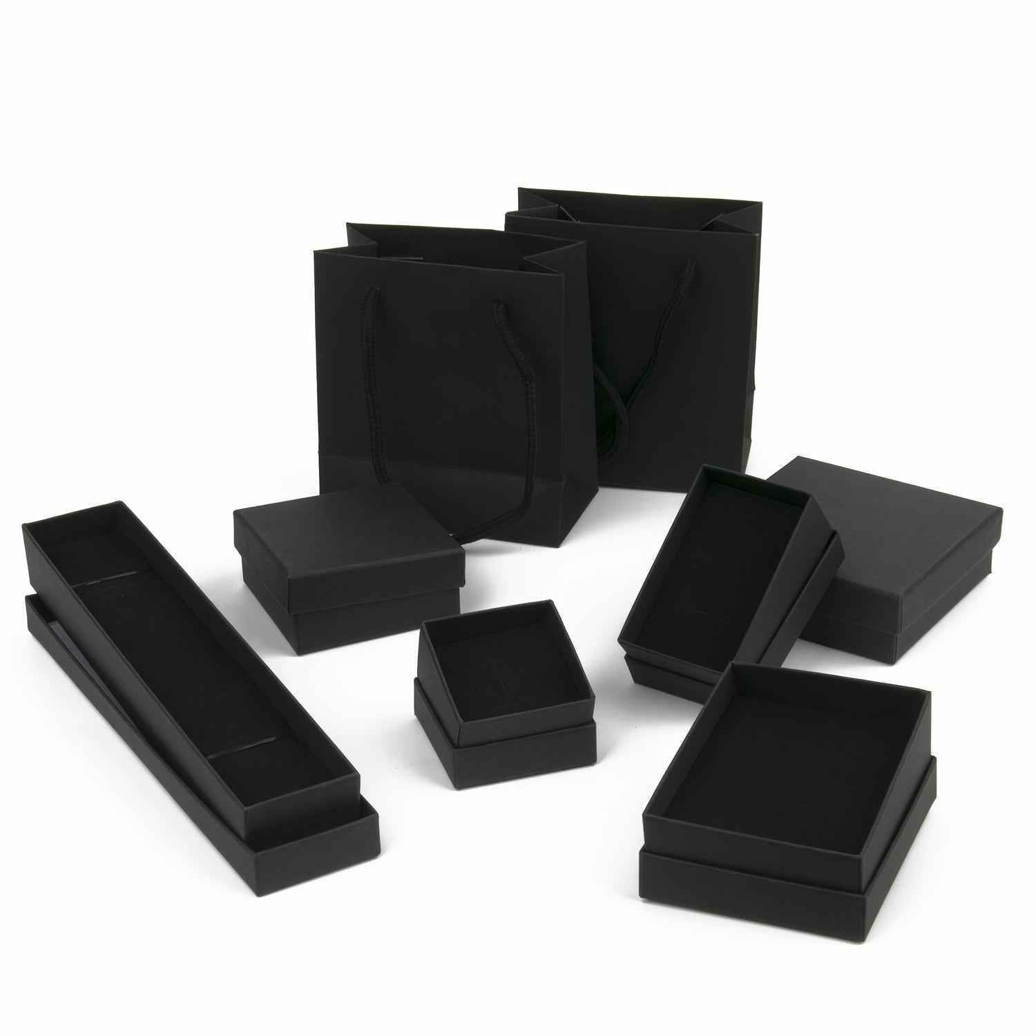 Scatola Portagioie Cartone Nero - Set Regalo Multiplo - Eleganza digitale